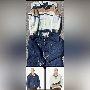 $168 Men’s Large Levi's REVERSIBLE VINTAGE RELAXED FIT SHERPA TRUCKER JACKET